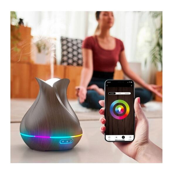 SMART OIL DIFFUSER - Command w/ Alexa & Google - Picture 3 of 6